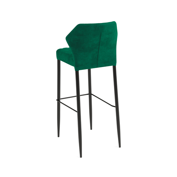 Feros Louis – Stapel-Barstuhl Velours gepolstert, Grün, Bild 3