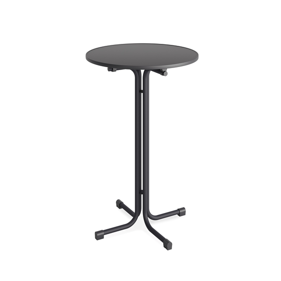 Feros Berlin – Klapp Stehtisch Ø 70 cm, Anthrazit