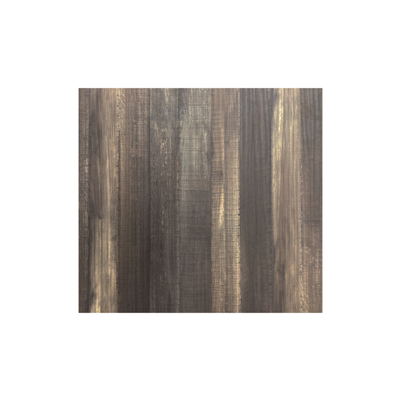 Feros Infinity - Bartisch schwarzes Gestell + Tropenholz HPL-Platte 70x70 cm, Schwarz + Tropenholz, Bild 4