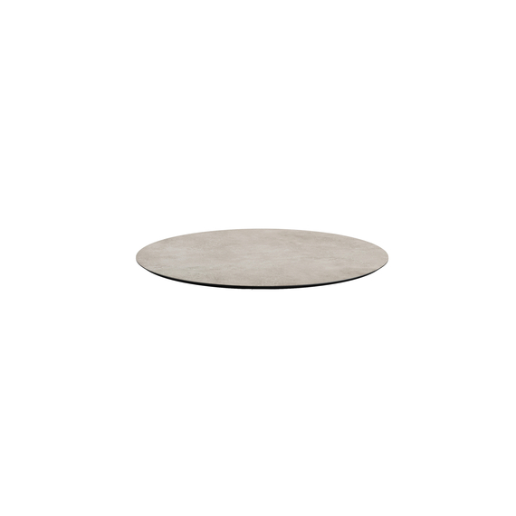 Feros Infinity - Bartisch weißes Gestell + Moonstone HPL-Platte Ø70 cm, Weiß + Moonstone, Bild 5