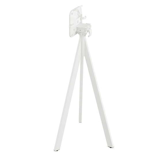 Feros Infinity Tripod - Bartisch weißes Gestell + Moonstone HPL-Platte 70x70 cm, Weiß + Moonstone, Bild 2