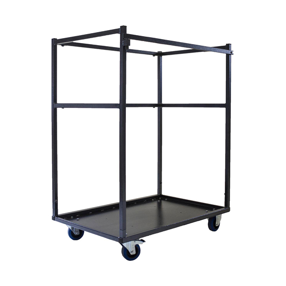 Feros Trolley für Stehtische - klein, Hammerite Silber, Bild 3