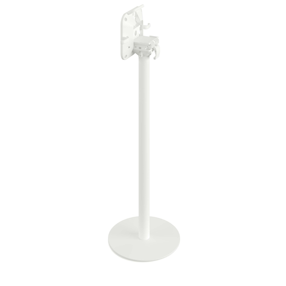 Feros Urban - Bartisch weißes Gestell + Midnight-Marmor HPL-Platte 70x70 cm, Weiß + Midnight Marmor, Bild 2
