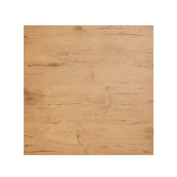 Feros X Cross - Tischgestell hoch schwarz + Teak wood HPL-Tischplatte 70x70 cm, Schwarz + Teak wood, Bild 4
