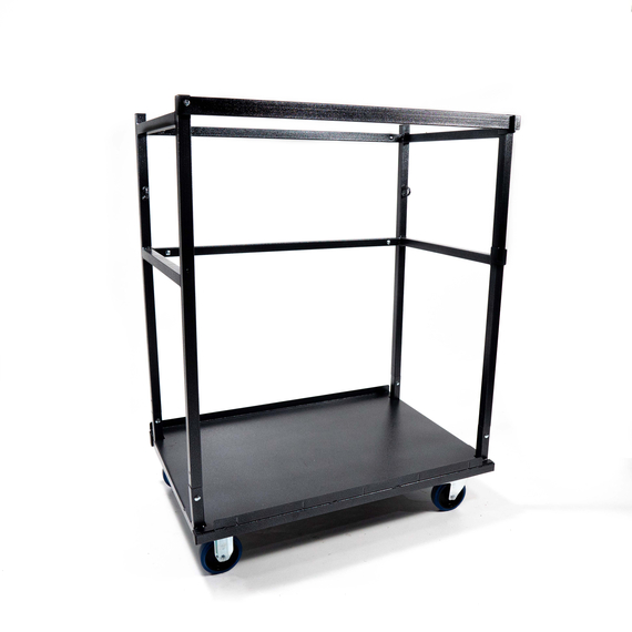 Feros Trolley für Stehtische - klein, Hammerite Silber, Bild 4
