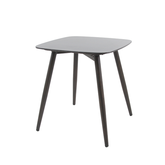 Feros Pedro - Terrassentisch 70x70x76 cm, Wengé-Schwarz Keramik