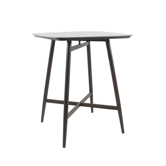 Feros Pedro - Bartisch 90x90x106 cm, Wengé-Schwarz Keramik, Bild 4