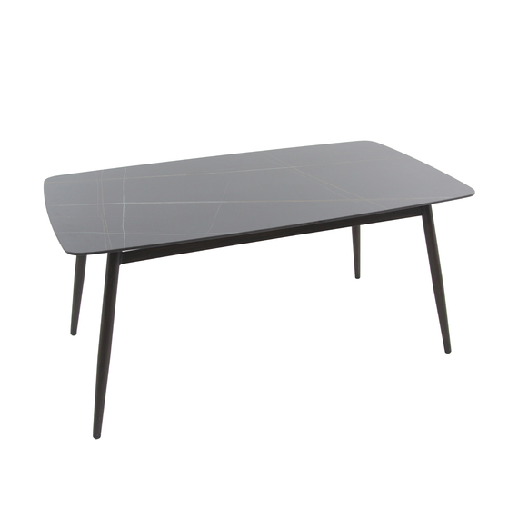 Feros Pedro - Esstisch 160x90x76 cm, Wengé-Schwarz Keramik, Bild 2