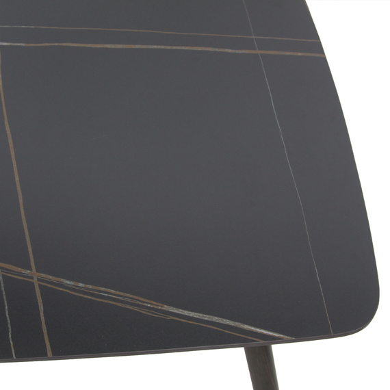 Feros Pedro - Esstisch 160x90x76 cm, Wengé-Schwarz Keramik, Bild 3