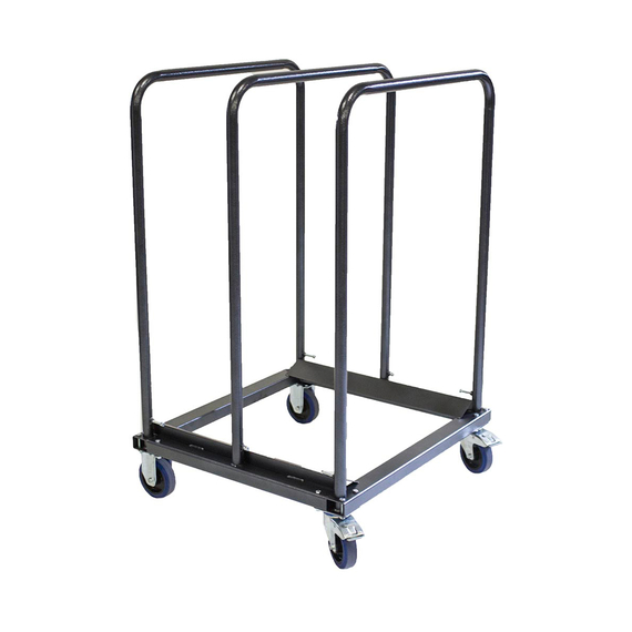 Feros Trolley für 8 runde Klapptische, Hammerite Silber, Bild 2