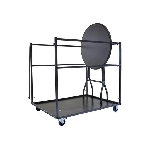 Feros Trolley für Stehtische - groß, Hammerite Silber, Bild 2