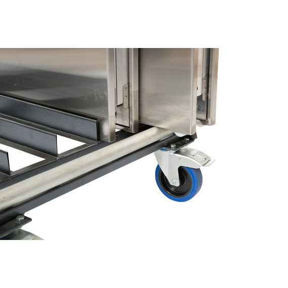 Feros Trolley für 5 SOLID200 klappbare Arbeitstische, Silber, Bild 3
