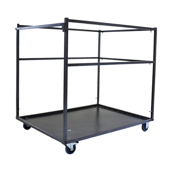 Feros Trolley für Stehtische - groß, Hammerite Silber, Bild 3
