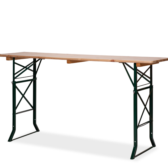 Feros Erhöhungssatz für Biertische - 3mm gekanteter Stahlwinkel, Grün, Bild 2