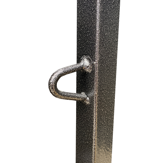 Feros Trolley Crossback/Napoleon/Tiffany - für max. 27 Hochzeitsstühle, Hammerite Silber, Bild 2