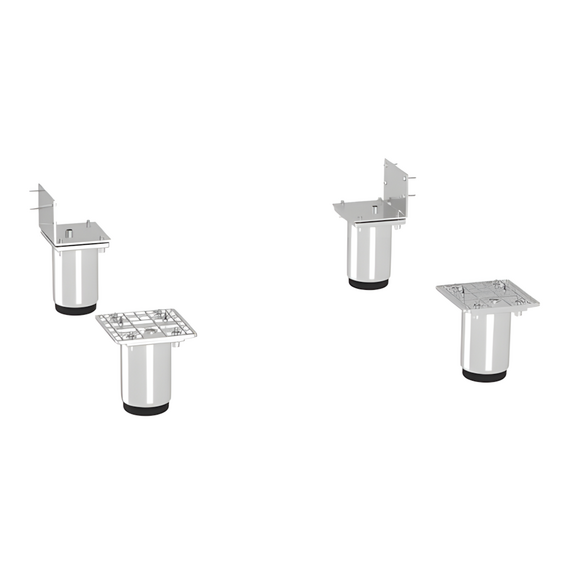 Liebherr Nachrüstsatz Stellfüße, 150 – 180 mm, passend für BFFsg, BRFvg, FCFCvg, FCFvg, FRFCvg, MRF