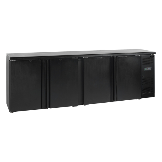 Tefcold Backbar-Kühlschrank CBC410, Schwarz, EEK C
