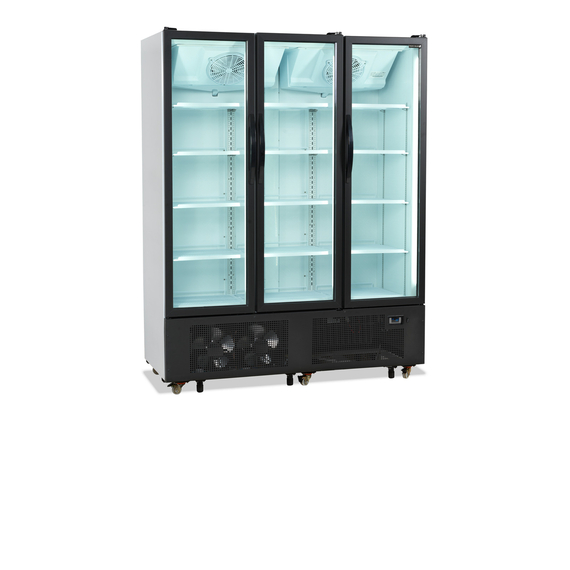 Tefcold Displaykühlschrank FS1600H, Weiß RAL 9016, EEK E