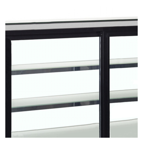 Tefcold Display-Backwarentheke LPD1200F/BLACK, Edelstahl / Glas, EEK D, Bild 3