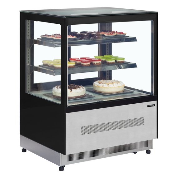 Tefcold Display-Backwarentheke LPD900F/BLACK, Edelstahl / Glas, EEK D, Bild 2