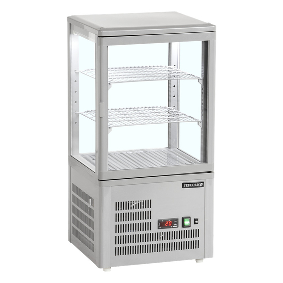 Tefcold Kühlvitrine Tischmodell UPD60-GREY, Grau, ABS, EEK C