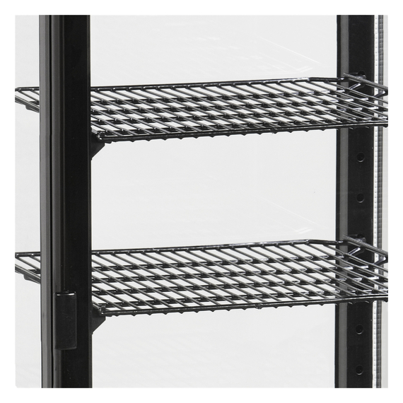 Tefcold Kühlvitrine Tischmodell UPD80-BLACK, Schwarz, ABS, EEK C, Bild 3