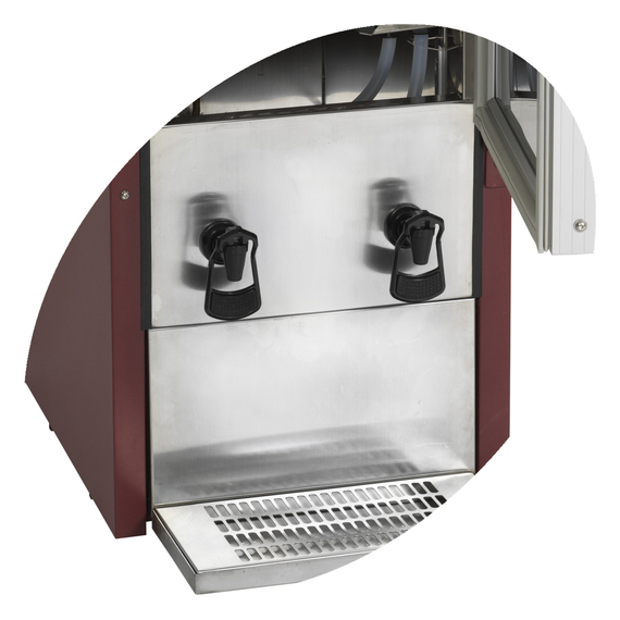 Tefcold Wein-Dispenser-Kühlschrank DKS95-2/20L, Rot RAL3005, EEK F, Bild 2