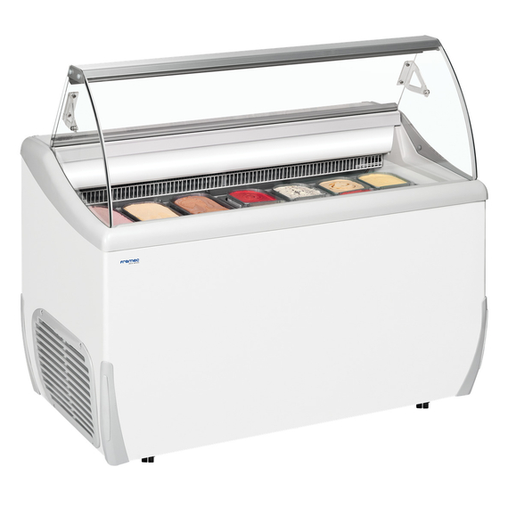 Tefcold Speiseeisvitrine UDRS7, Weiß, EEK C, Bild 2