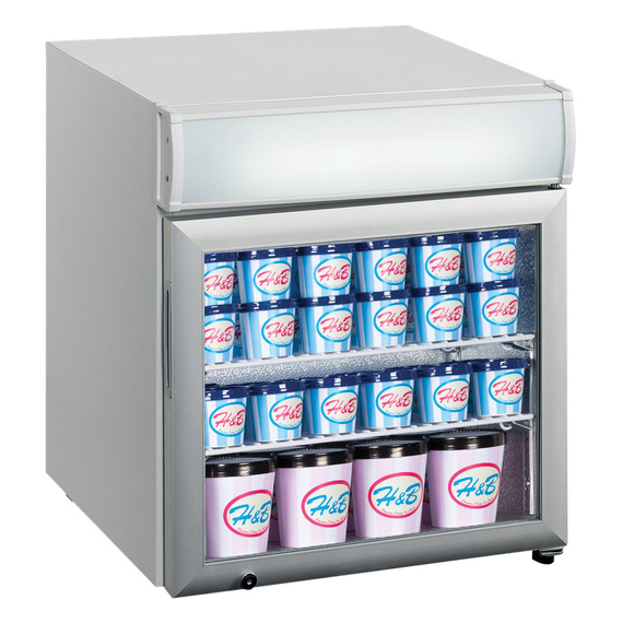 Tefcold Tischgefrierschrank UF50GCP, Weiß, EEK C, Bild 2