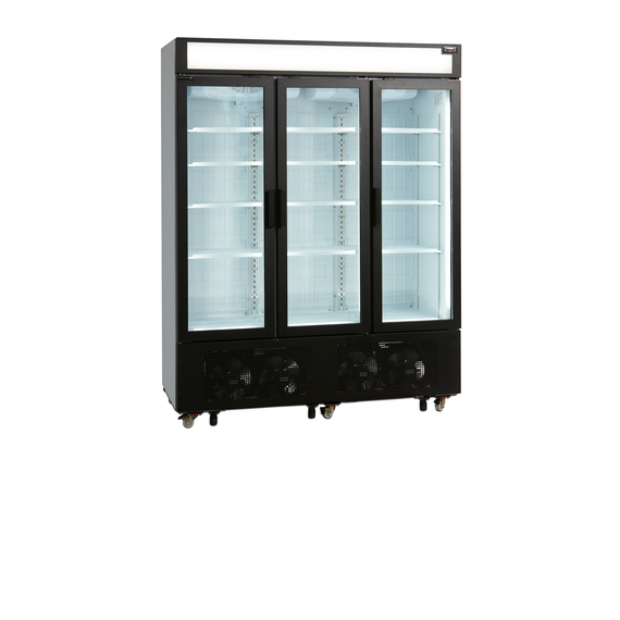 Tefcold Displaygefrierschrank UFSC1600GCP, Weiß, EEK D