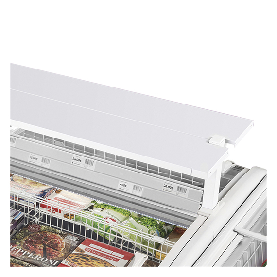 Tefcold Supermarkt-Gefriertruhe in Anthrazit TWIN 220A-F, Anthrazit RAL 7016, EEK C, Bild 2