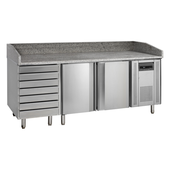 Tefcold Pizzatisch PT1310, SS 304, EEK B