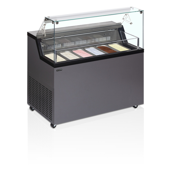 Tefcold Speiseeisvitrine MIRABELLA 6, Anthrazit RAL 7016, EEK C, Bild 2