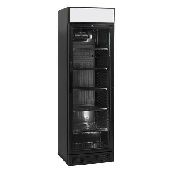Tefcold Flaschenkühlschrank CEV425BCPLA - Esta, Schwarz, EEK D