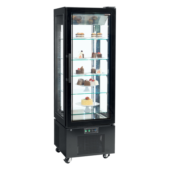 Tefcold Kühlvitrine (Kühlgerät) UPD400-C, Schwarz / Glas, EEK C, Bild 2