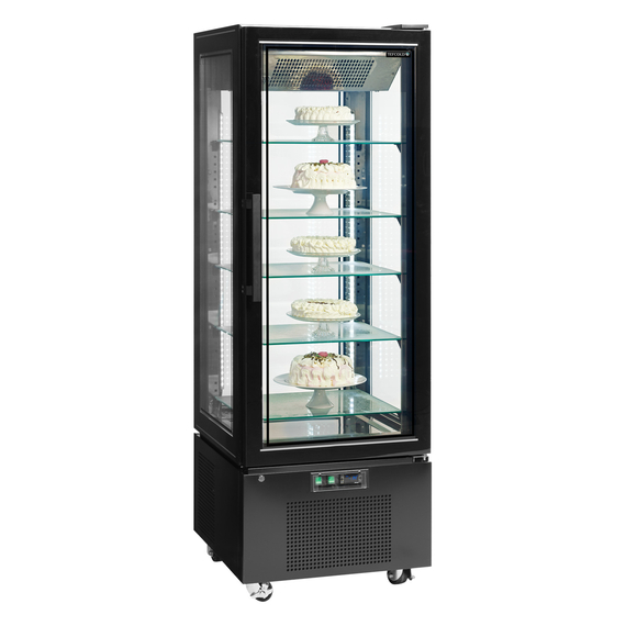 Tefcold Kühlvitrine (Gefriergerät) UPD400-F, Schwarz / Glas, EEK D, Bild 2