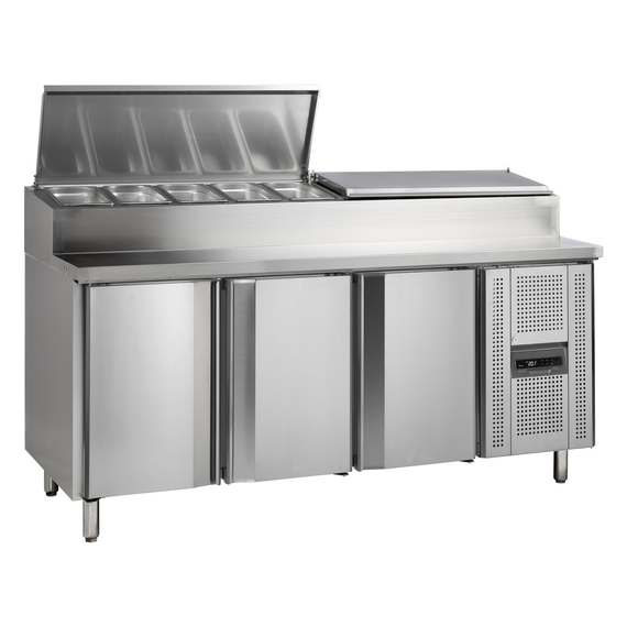 Tefcold Sandwich-Zubereitungstheke, GN 1/1 SS7300, SS 304
