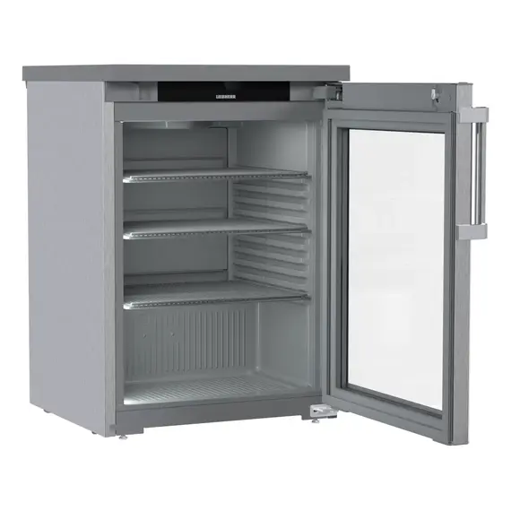 Liebherr FRTCvg 1511 Performance unterbaufähiger Edelstahl Gewerbekühlschrank mit Glastür & Umluftkühlung, Türart : Glastür, Farbe: Edelstahl, Bild 4