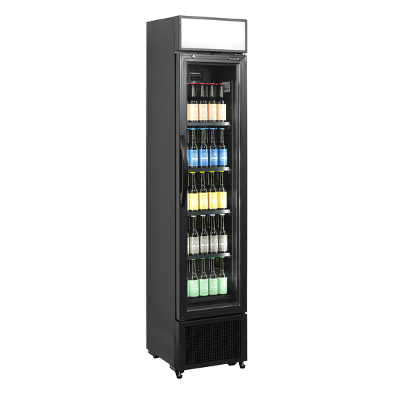 Tefcold Flaschenkühlschrank FSC175H BLACK, Schwarz, EEK F, Bild 2