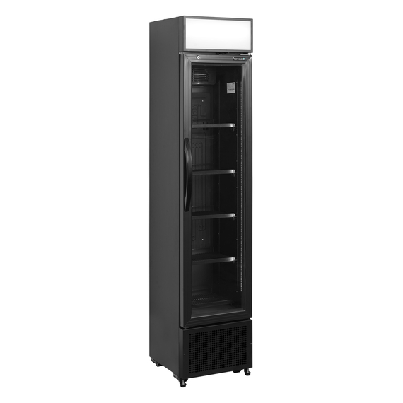 Tefcold Flaschenkühlschrank FSC175H BLACK, Schwarz, EEK F