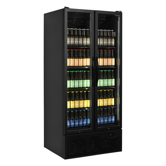 Tefcold Display-Kühlschrank in Schwarz FS890H BLACK, Schwarz RAL9005, EEK F, Bild 2