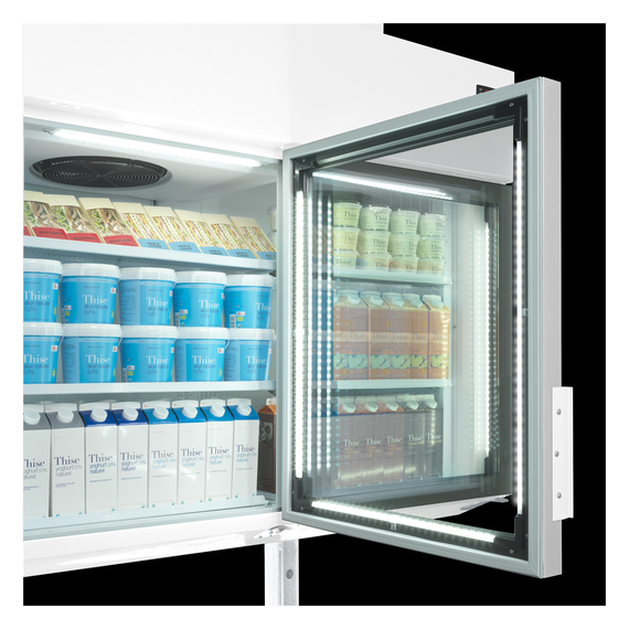 Tefcold Supermarkt-Wandgefrierschrank MTF250, Weiß, EEK E, Bild 2