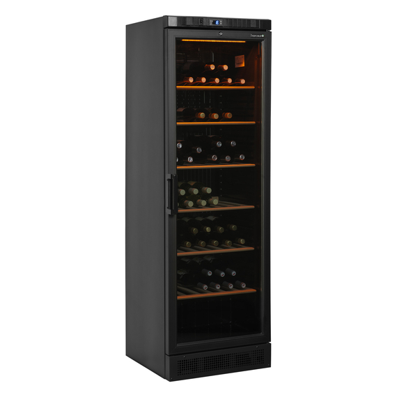 Tefcold Display-Kühlschrank geeignet für Wein CPV1380E, Schwarz, EEK D, Bild 2