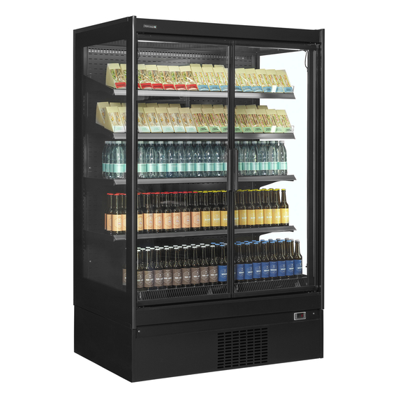 Tefcold Supermarkt-Multideck-Kühlschrank EXTRA1250CD, Schwarz / Glas, EEK D, Bild 2