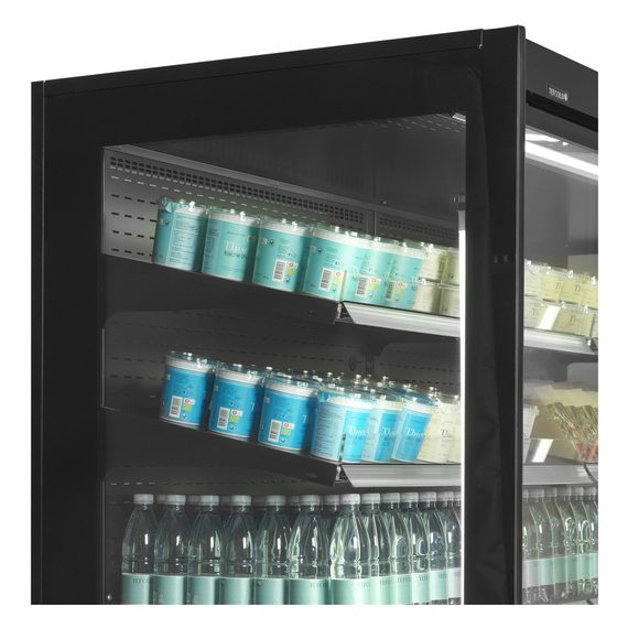 Tefcold Supermarkt-Multideck-Kühlschrank EXTRA1250CD, Schwarz / Glas, EEK D, Bild 3