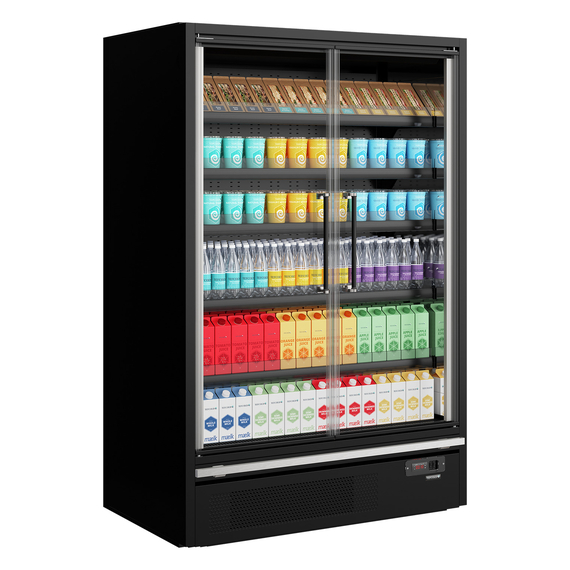 Tefcold Supermarkt-Multideck-Kühlschrank Galaxy+ GP14FGD Black, Schwarz RAL9005, EEK B, Bild 2