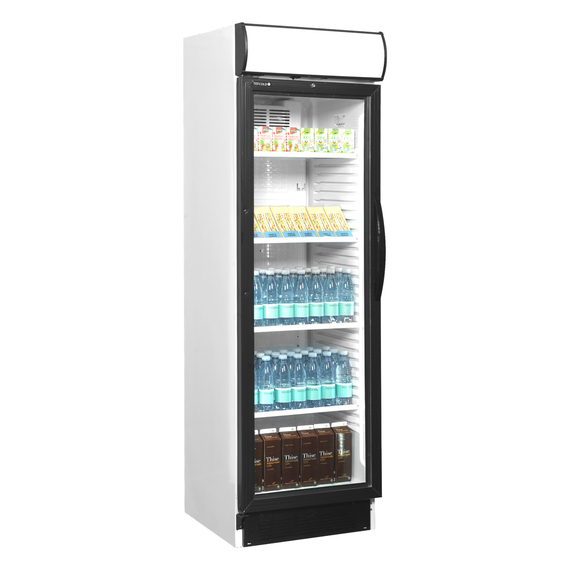 Tefcold Flaschenkühlschrank, Anschlag links CEV425CP 2 LED L/H, Weiß, EEK D, Bild 2