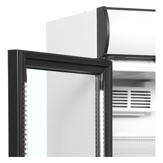 Tefcold Flaschenkühlschrank, Anschlag links CEV425CP 2 LED L/H, Weiß, EEK D, Bild 3