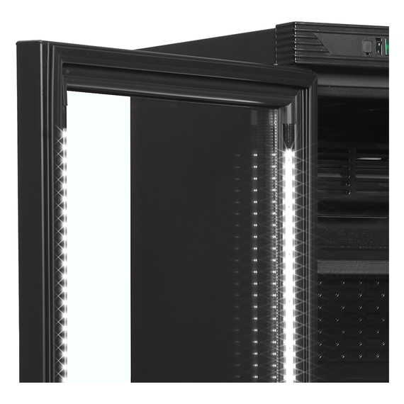 Tefcold Flaschenkühlschrank, Anschlag links CEV425 BLACK L/H, Schwarz, EEK D, Bild 3