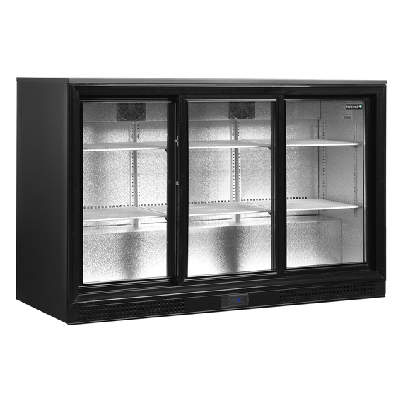 Tefcold Backbar-Kühlschrank DB301S-3, Schwarz RAL9005, EEK B
